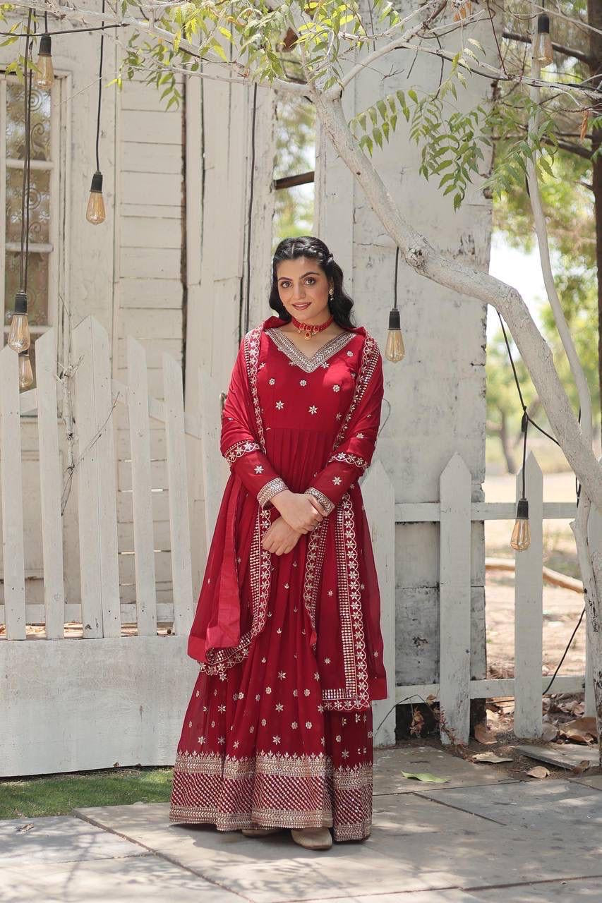 Anarkali Gown with Dupatta