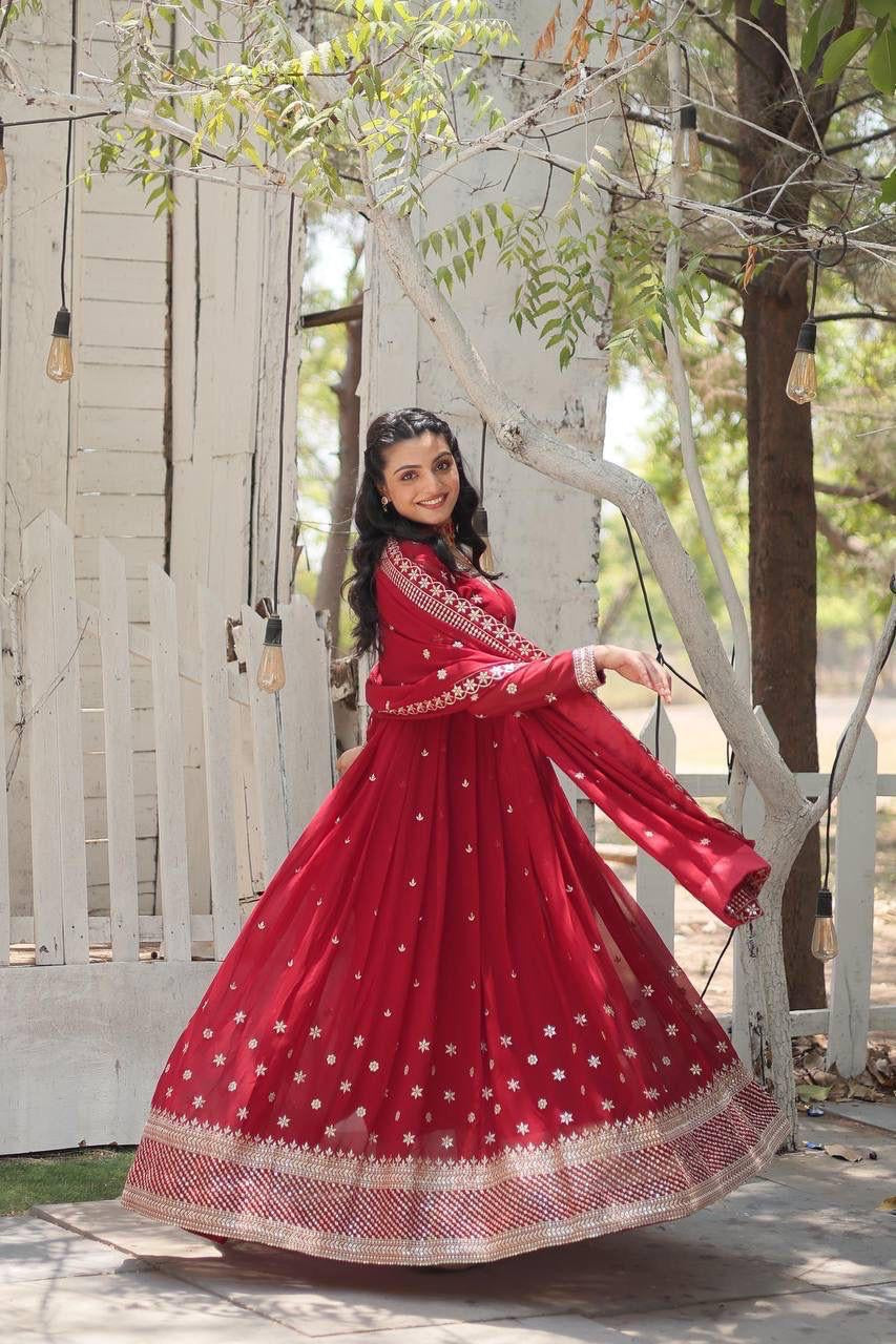 Anarkali Gown with Dupatta