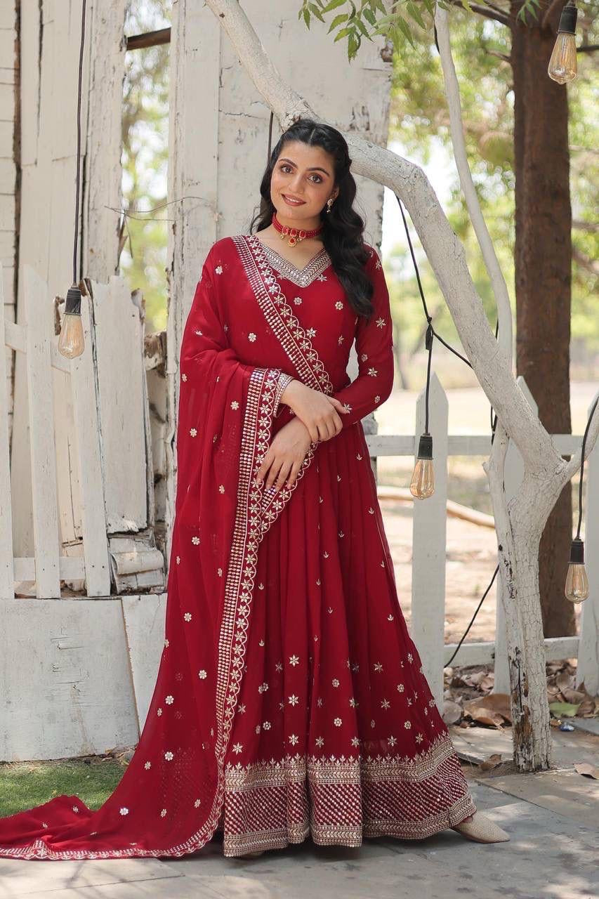 Anarkali Gown with Dupatta