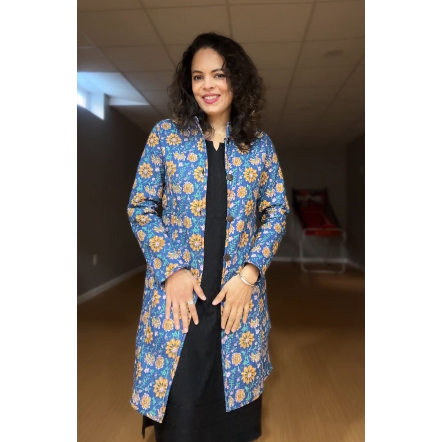 Long Reversible Quilted Jacket