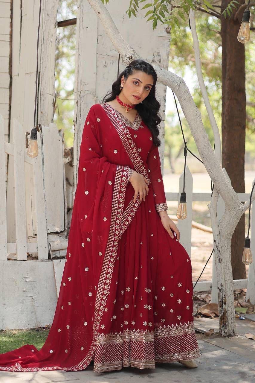 Anarkali Gown with Dupatta