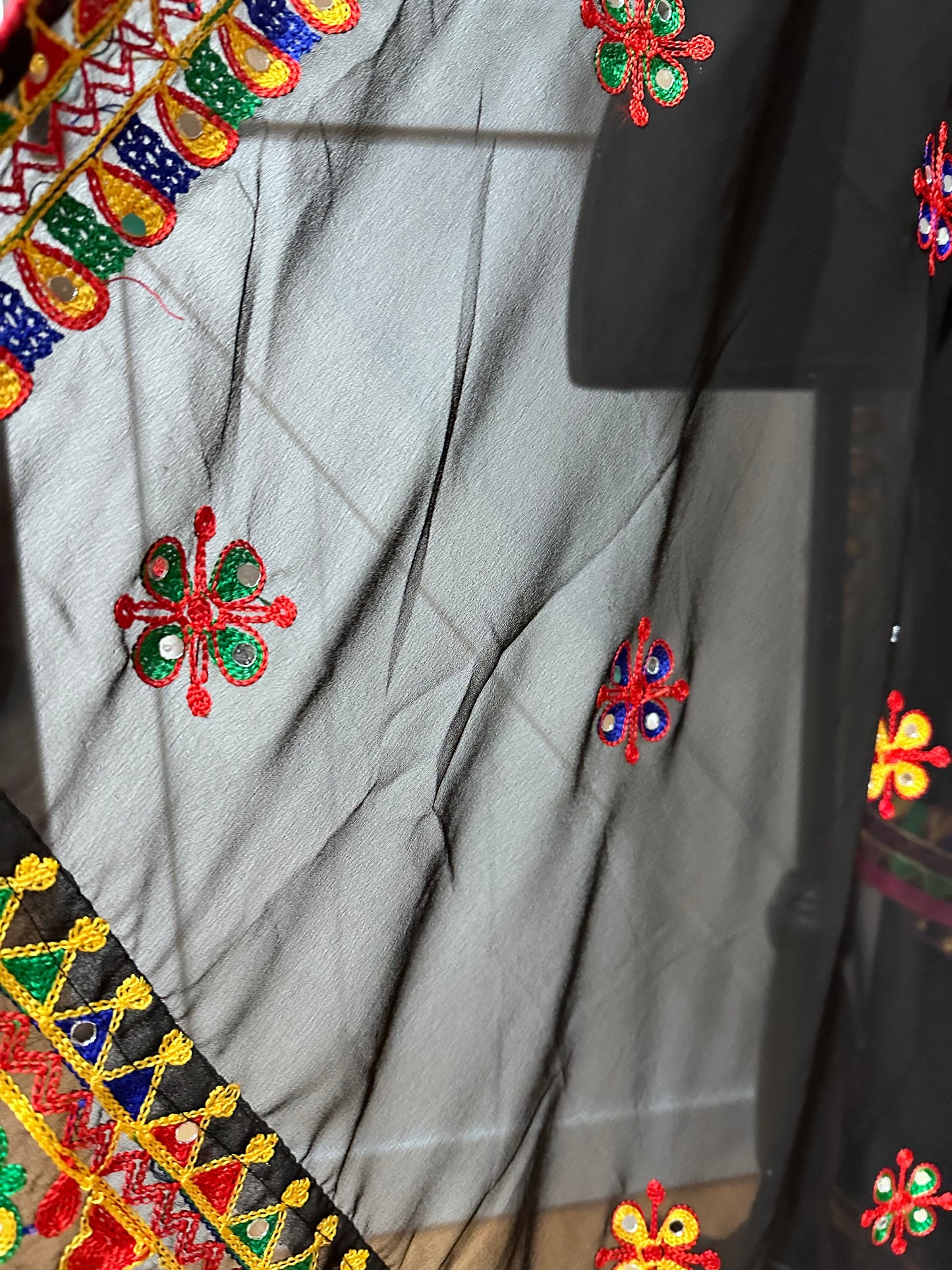 Navaratri Dupatta : Black