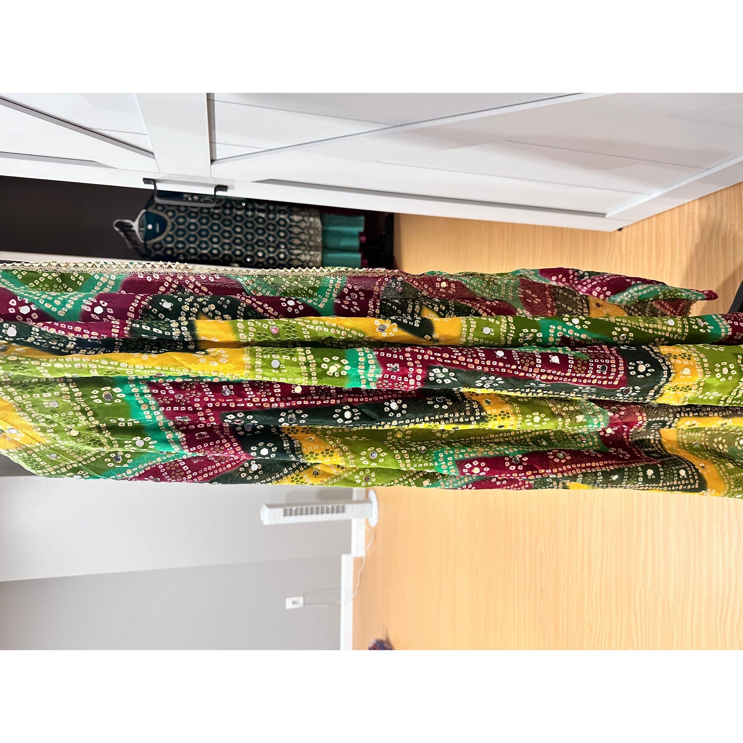 Phulkari Style Multicolor Heavy Dupatta