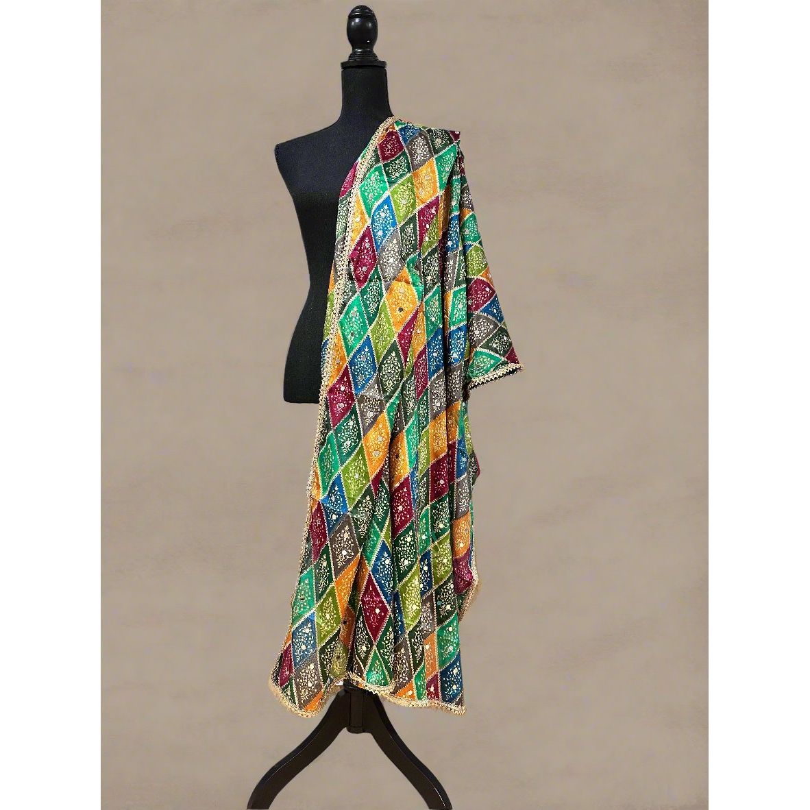 Phulkari Style Dupatta