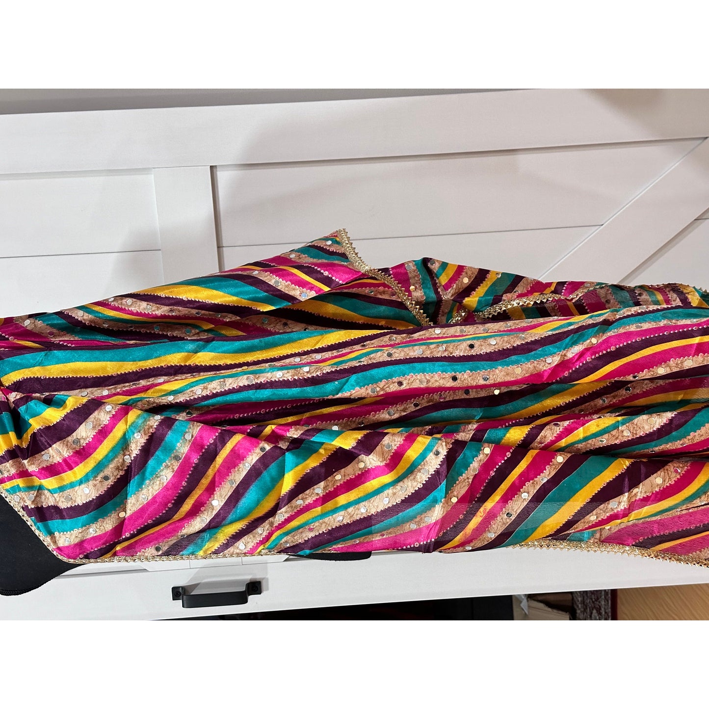 Phulkari Style Multicolor Dupatta