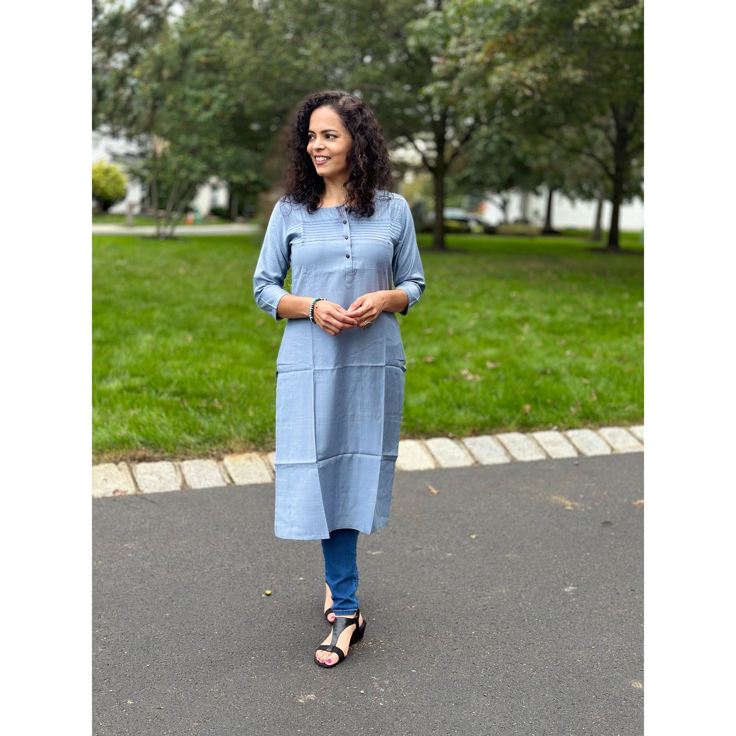 Grey Kurta for Women