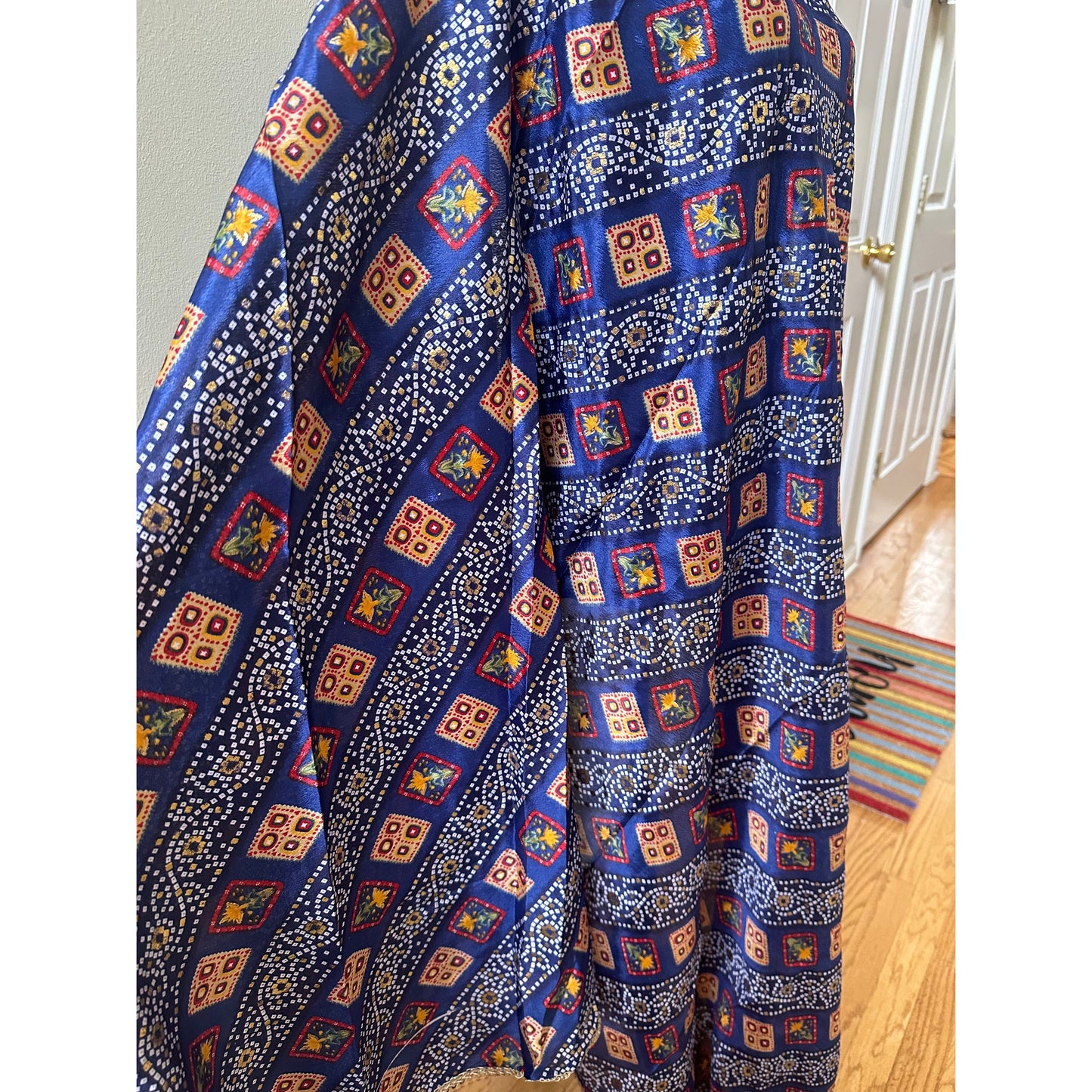 Blue Bandhini Dupatta