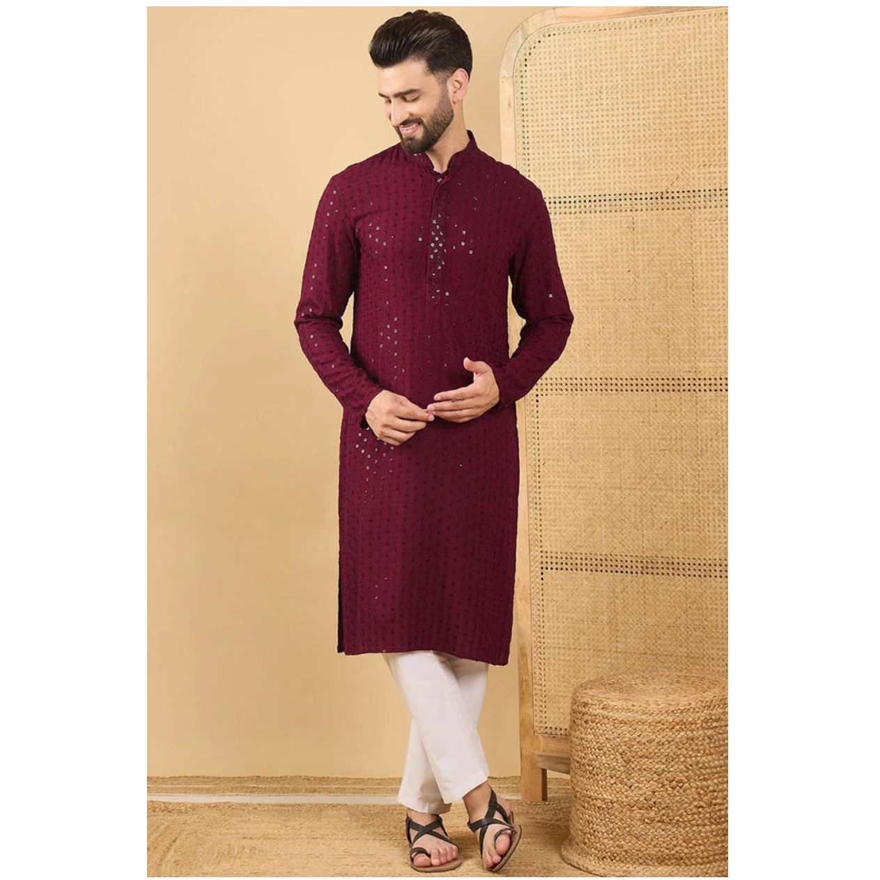 Chikankari Kurta for Men