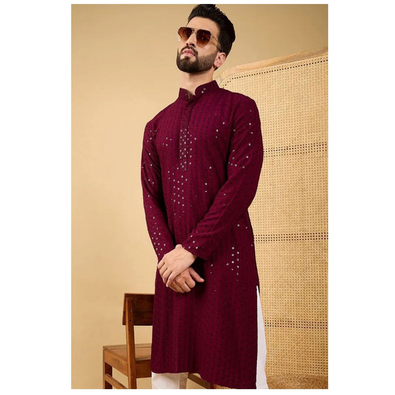 Chikankari Kurta for Men