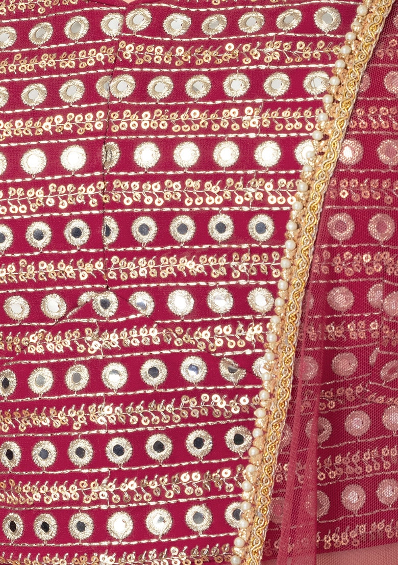 Pink Georgette Lehenga Set : Ready to Wear