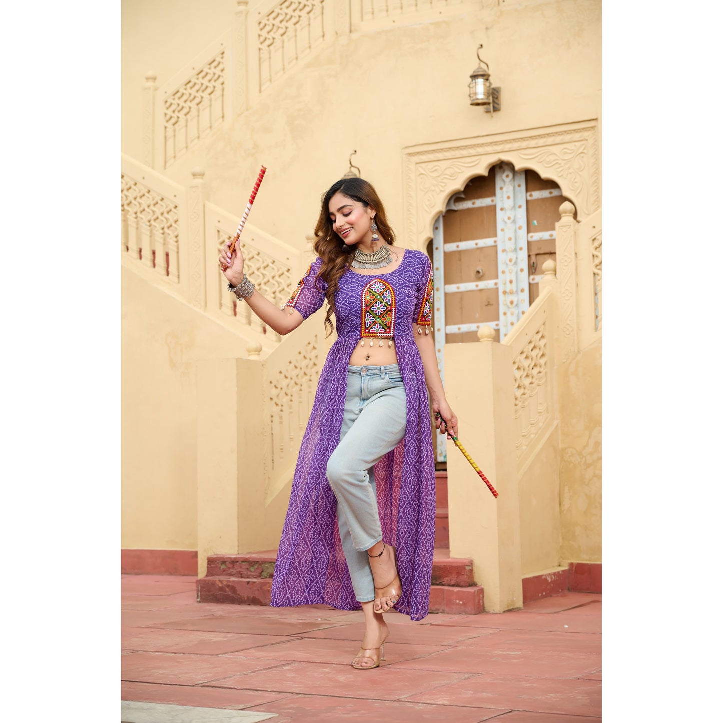 Front Open Long Kurti