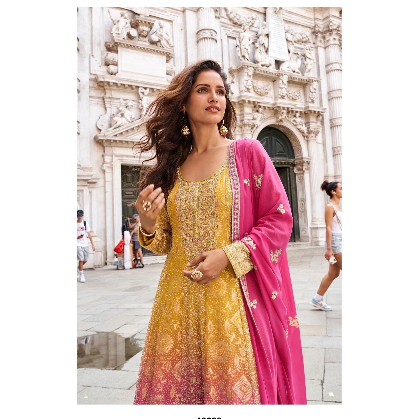 Designer Sharara Set (3 Piece) – Viscose Jacquard Silk & Real Georgette
