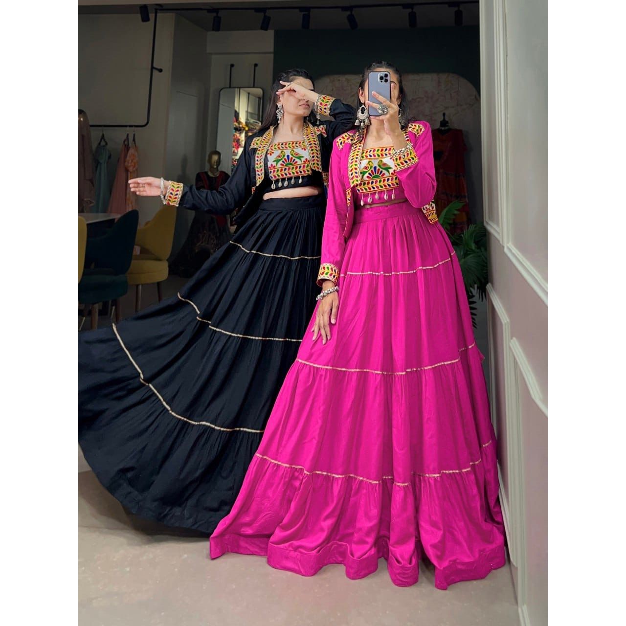 Lehenga Choli and Koti