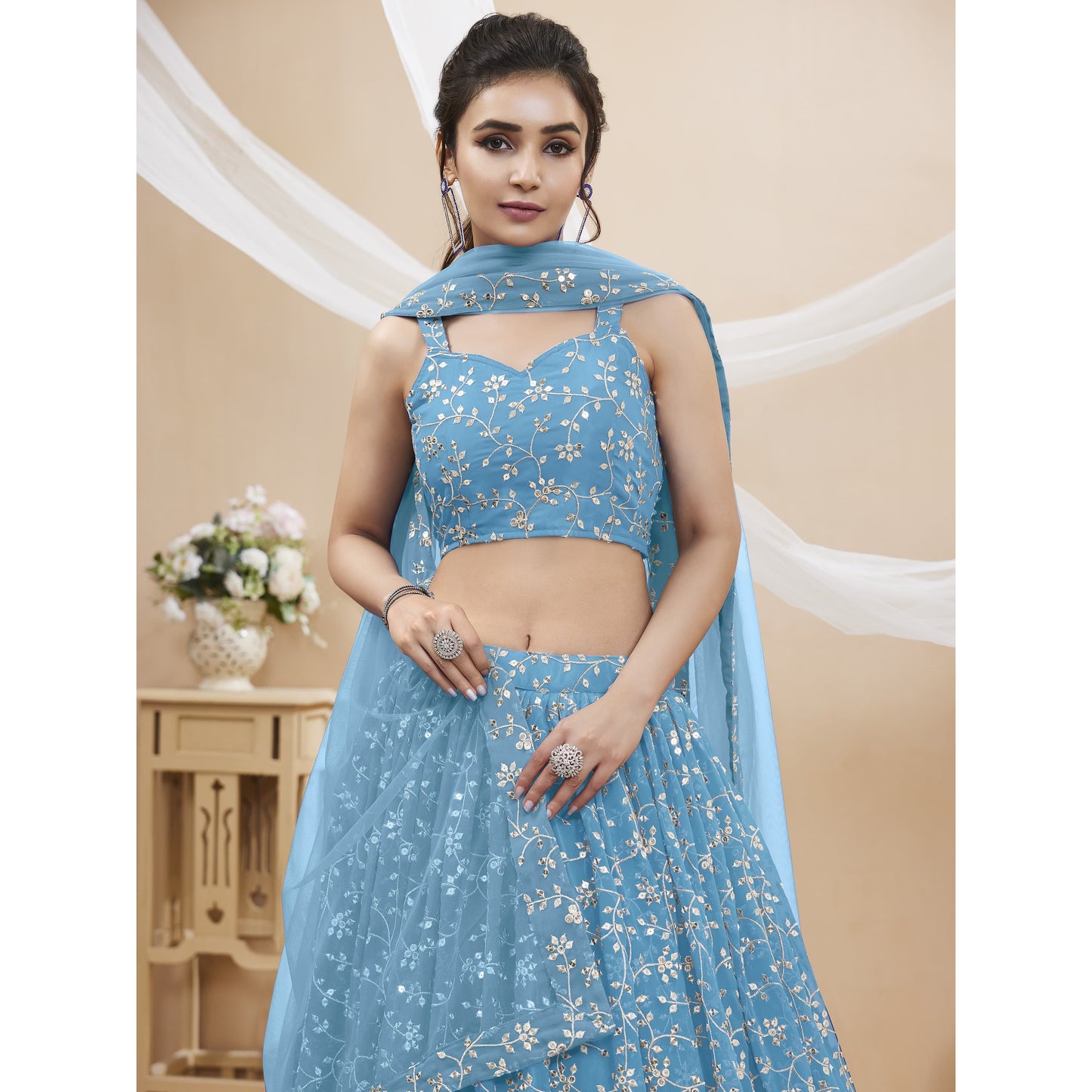 Blue Lehenga Choli (Pre Order)