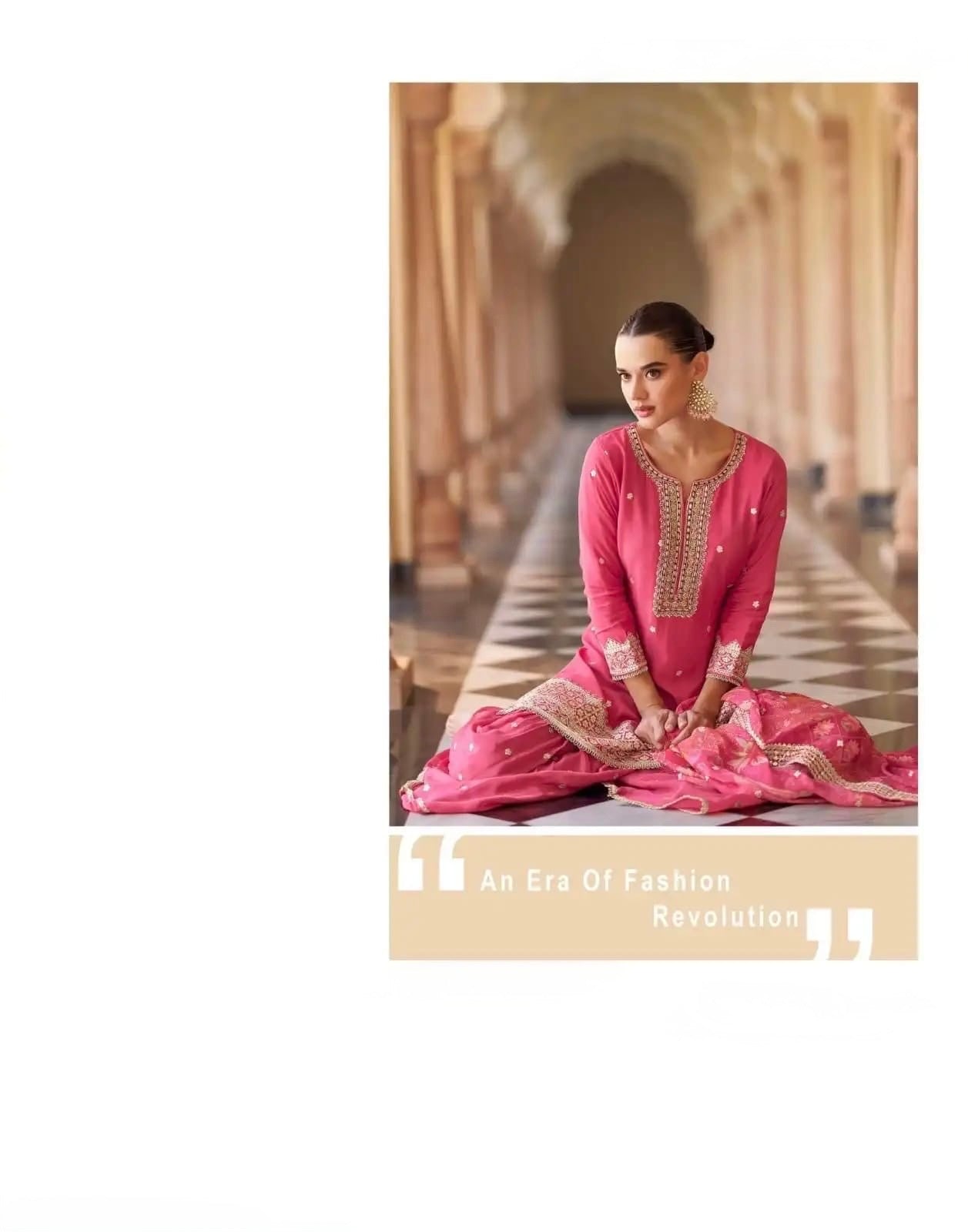 Premium Silk Embroidered Salwar Suit Set– Designer Sharara Set for Festive & Wedding Wear