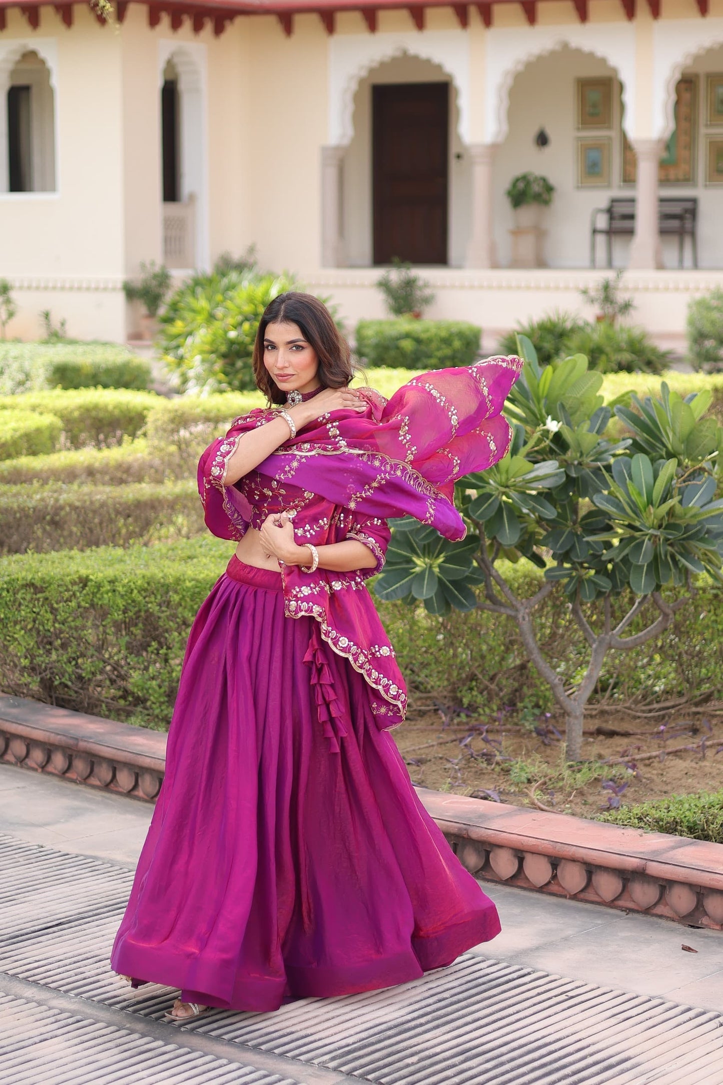 Lehenga Choli Set : Pink