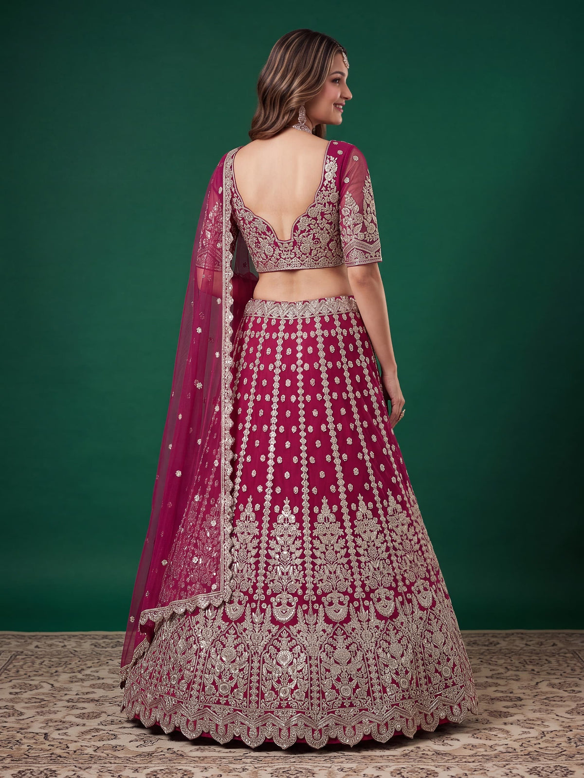 Regal Embroidered Lehenga Set – 6 Colors