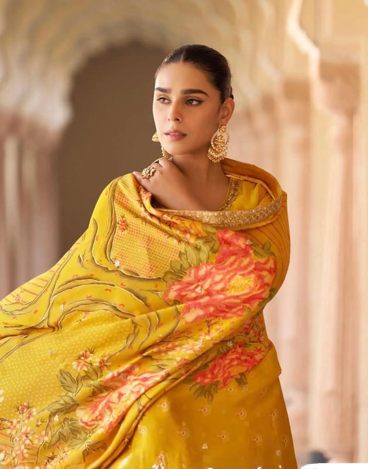 Yellow Silk Kurta Set for Haldi /Mehendi