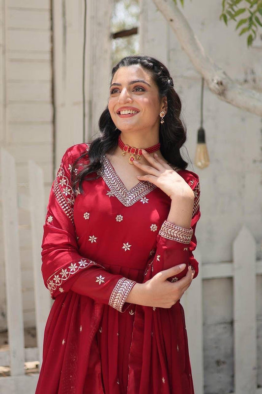 Anarkali Gown with Dupatta