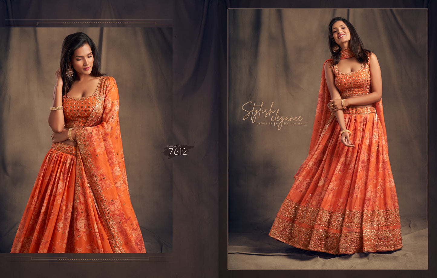 HEAVY SEQUIN WORK : FLORAL LEHENGA CHOLI (Pre Order)