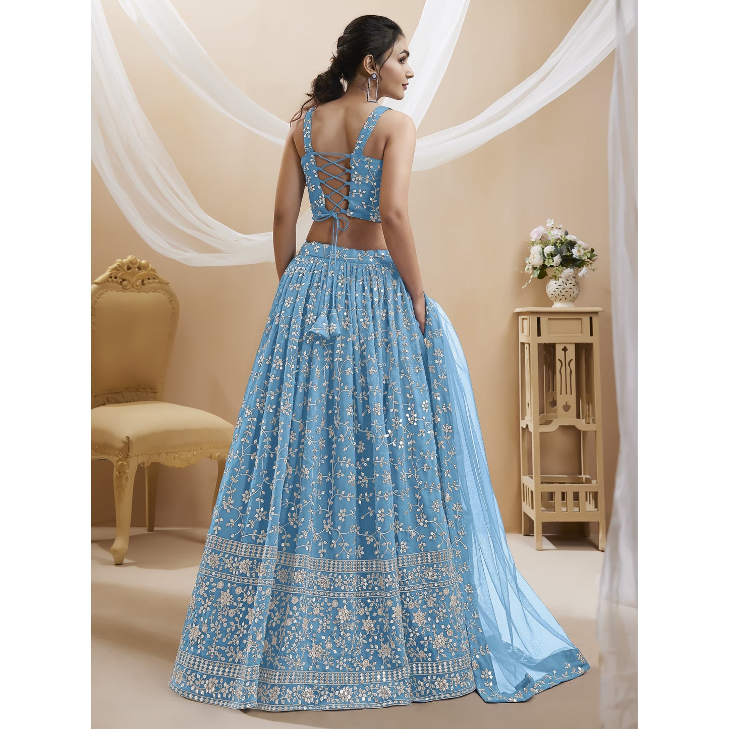 Blue Lehenga Choli (Pre Order)