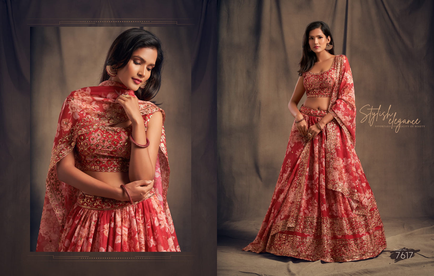 HEAVY SEQUIN WORK : FLORAL LEHENGA CHOLI (Pre Order)