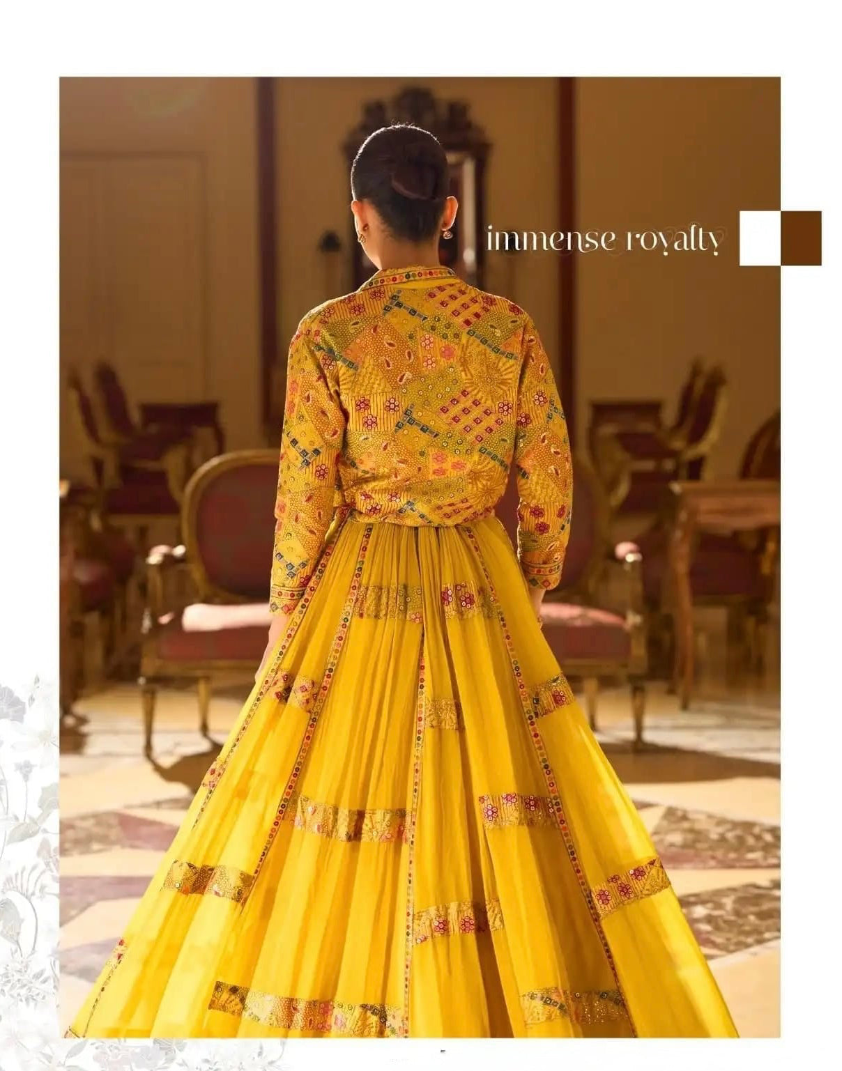 Designer Georgette Lehenga Set with Embroidered Shrug