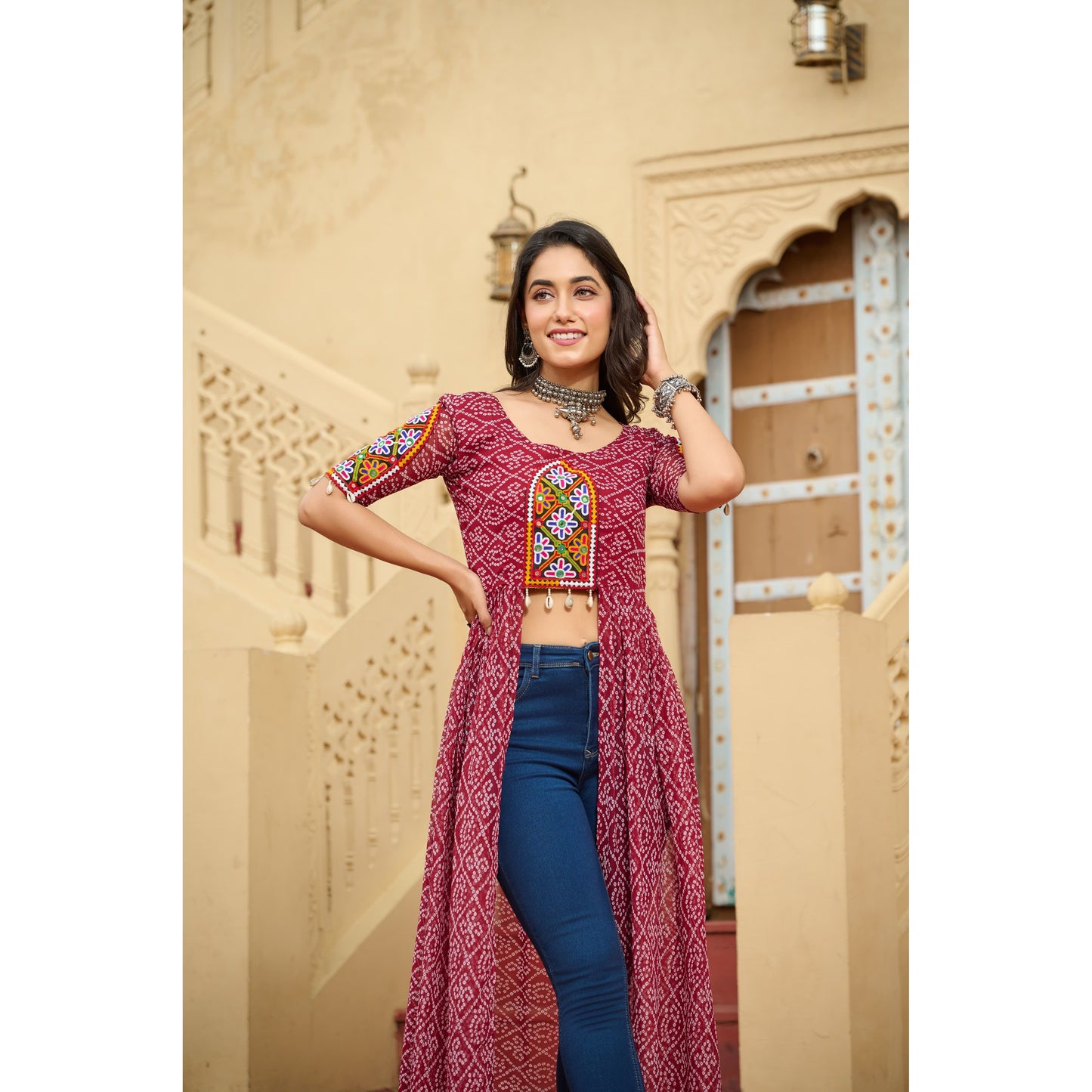 Front Open Long Kurti