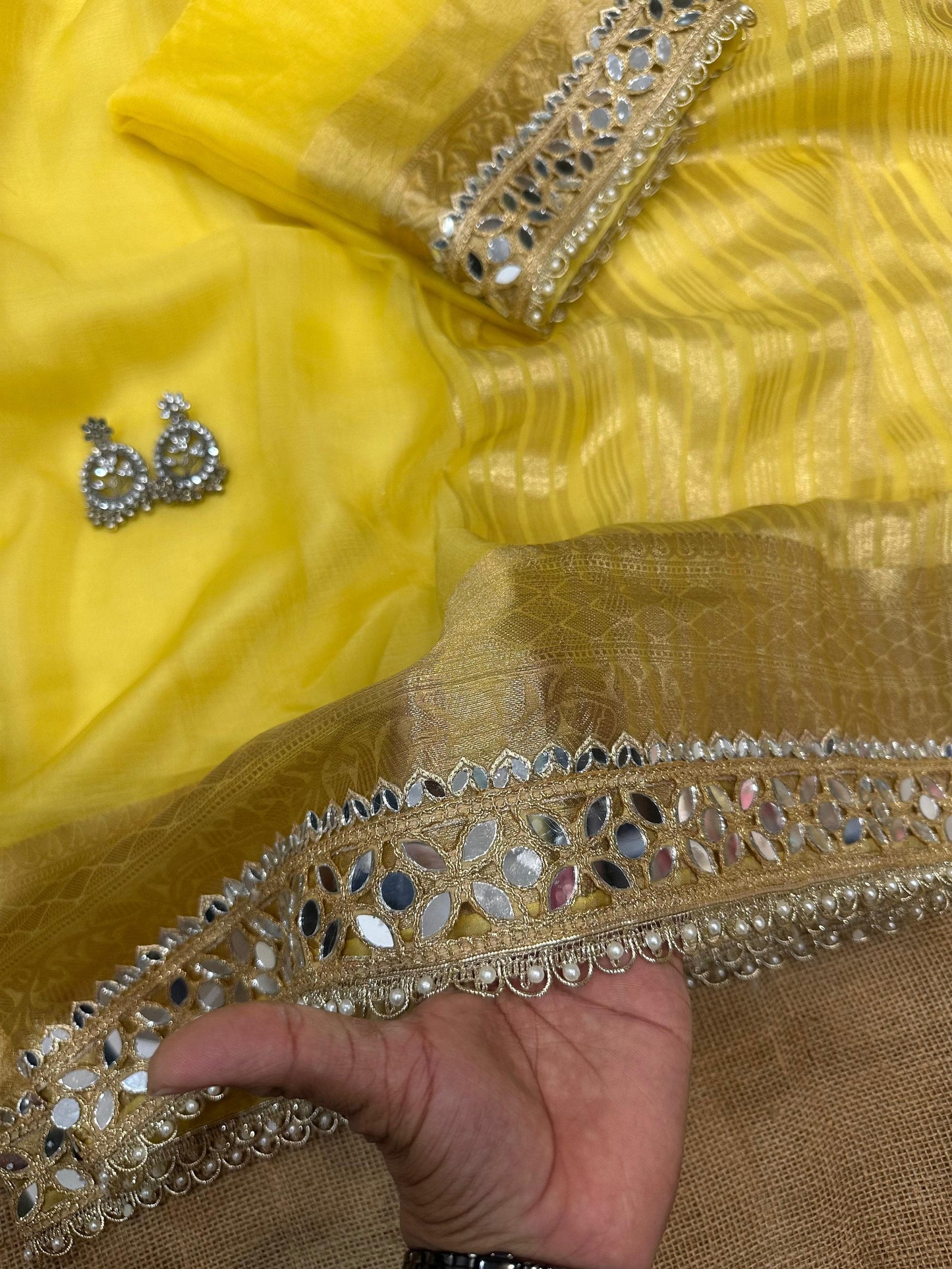 Ready to wear Saree : Butter Yellow