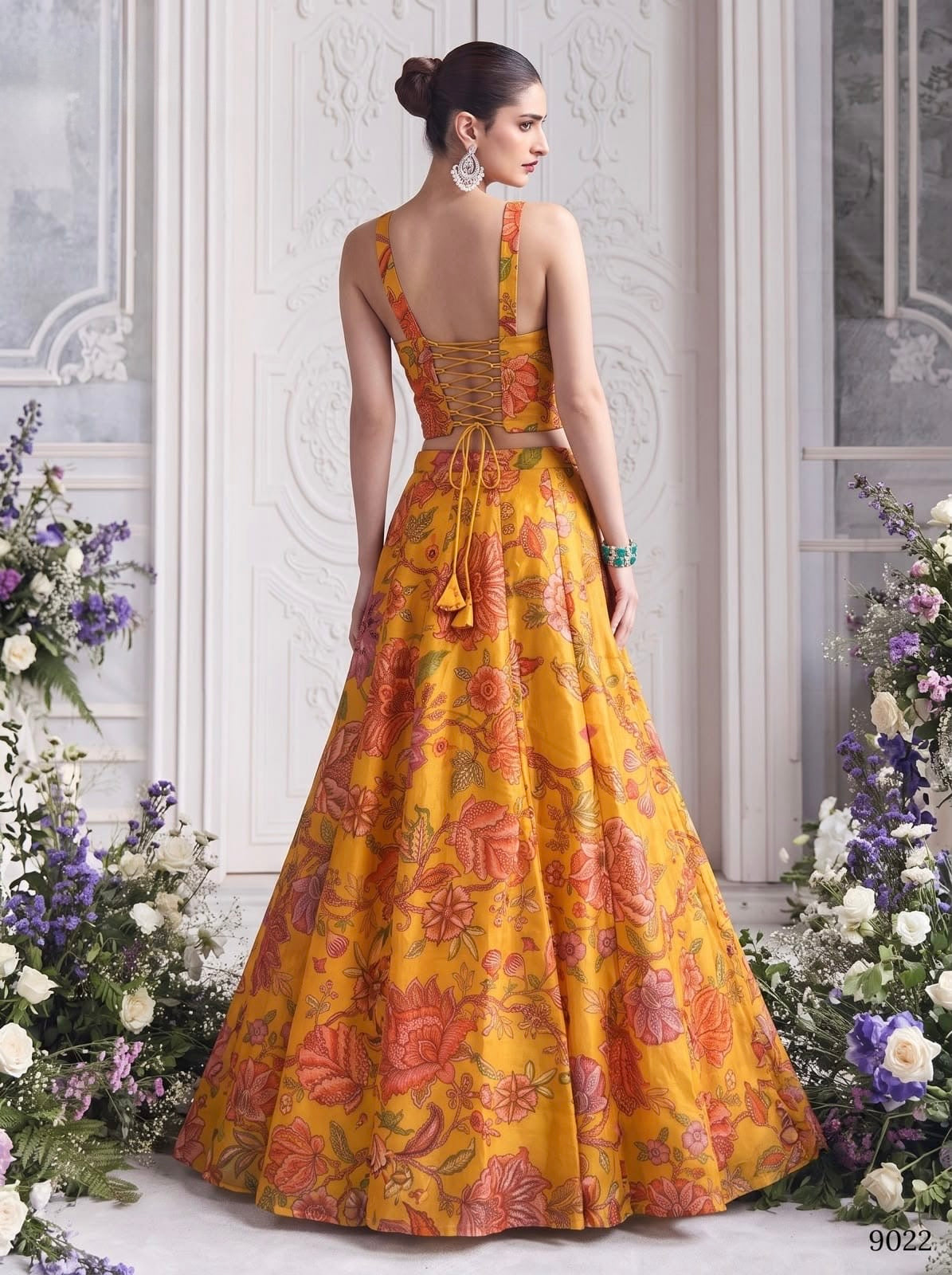Readymade Organza Lehenga Set