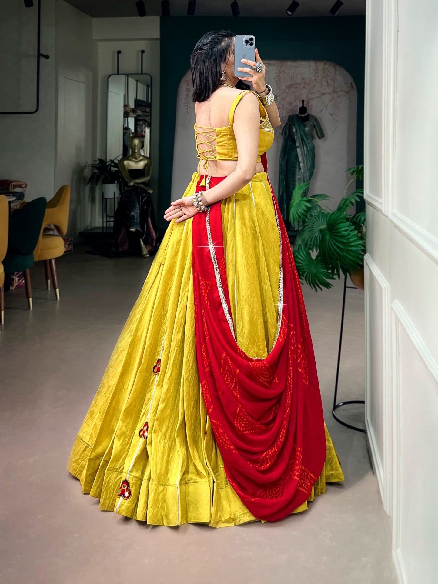 Navaratri Lehenga : Chanderi Silk
