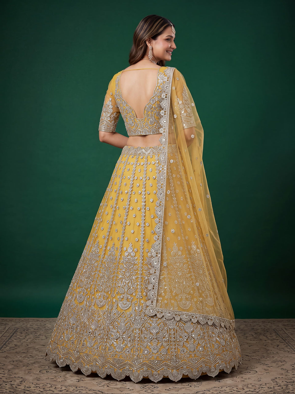 Regal Embroidered Lehenga Set – 6 Colors