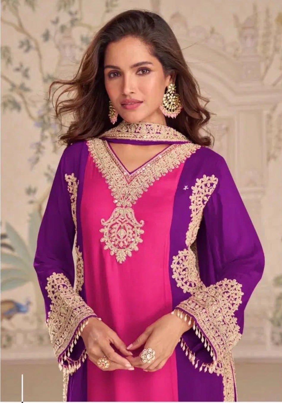 Premium Georgette Embroidered Kurta Set with Dupatta – Festive & Wedding Wear