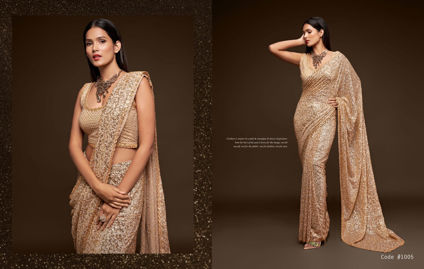 All That Glitters Saree : Ready to wear