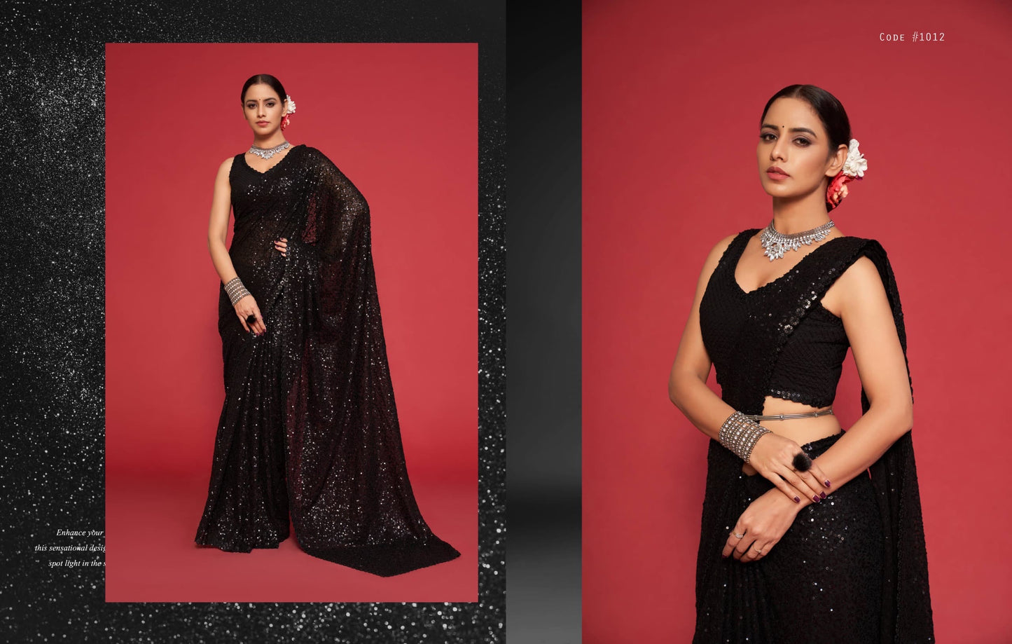 All That Glitters Saree : Ready to wear