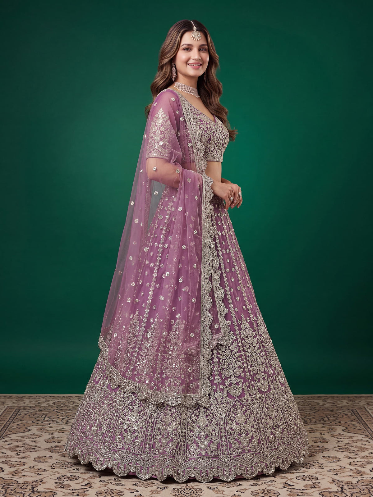 Regal Embroidered Lehenga Set – 6 Colors