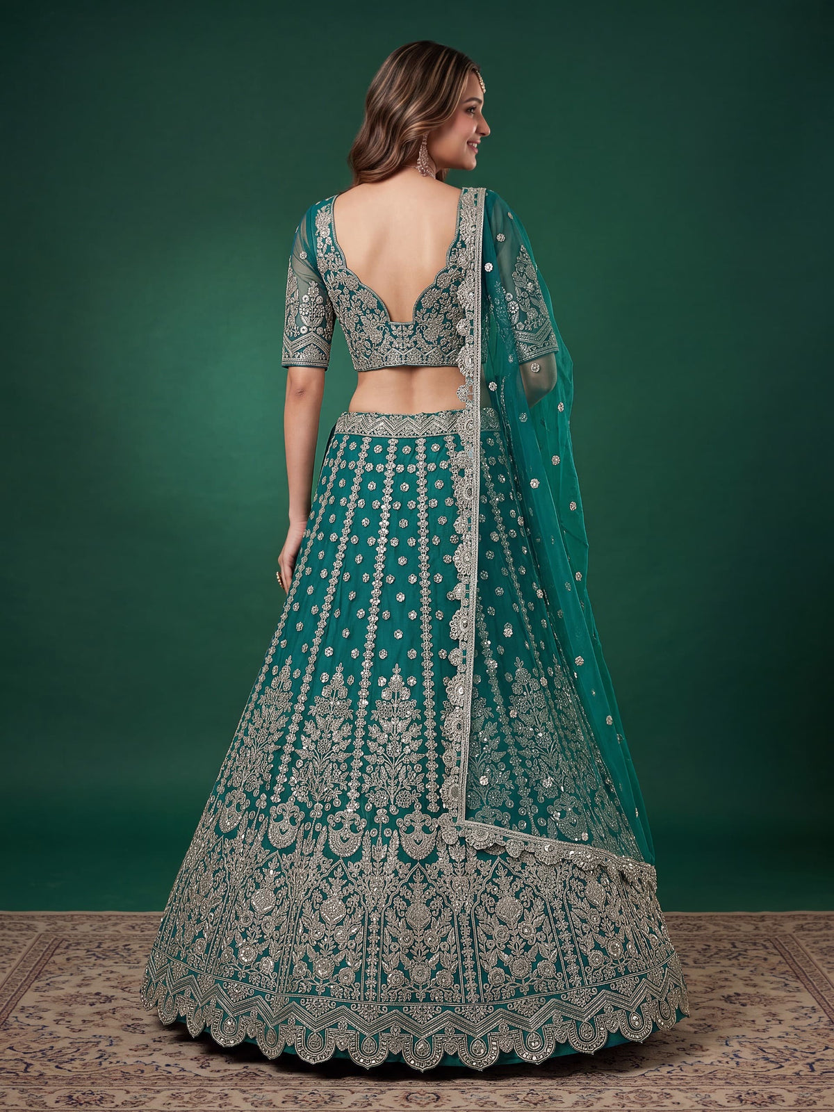 Regal Embroidered Lehenga Set – 6 Colors