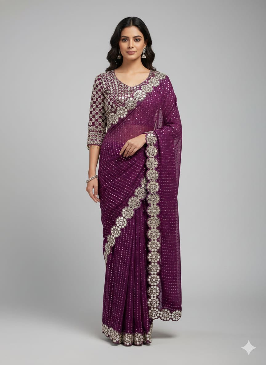 Ready to wear : Bollywood-style designer saree