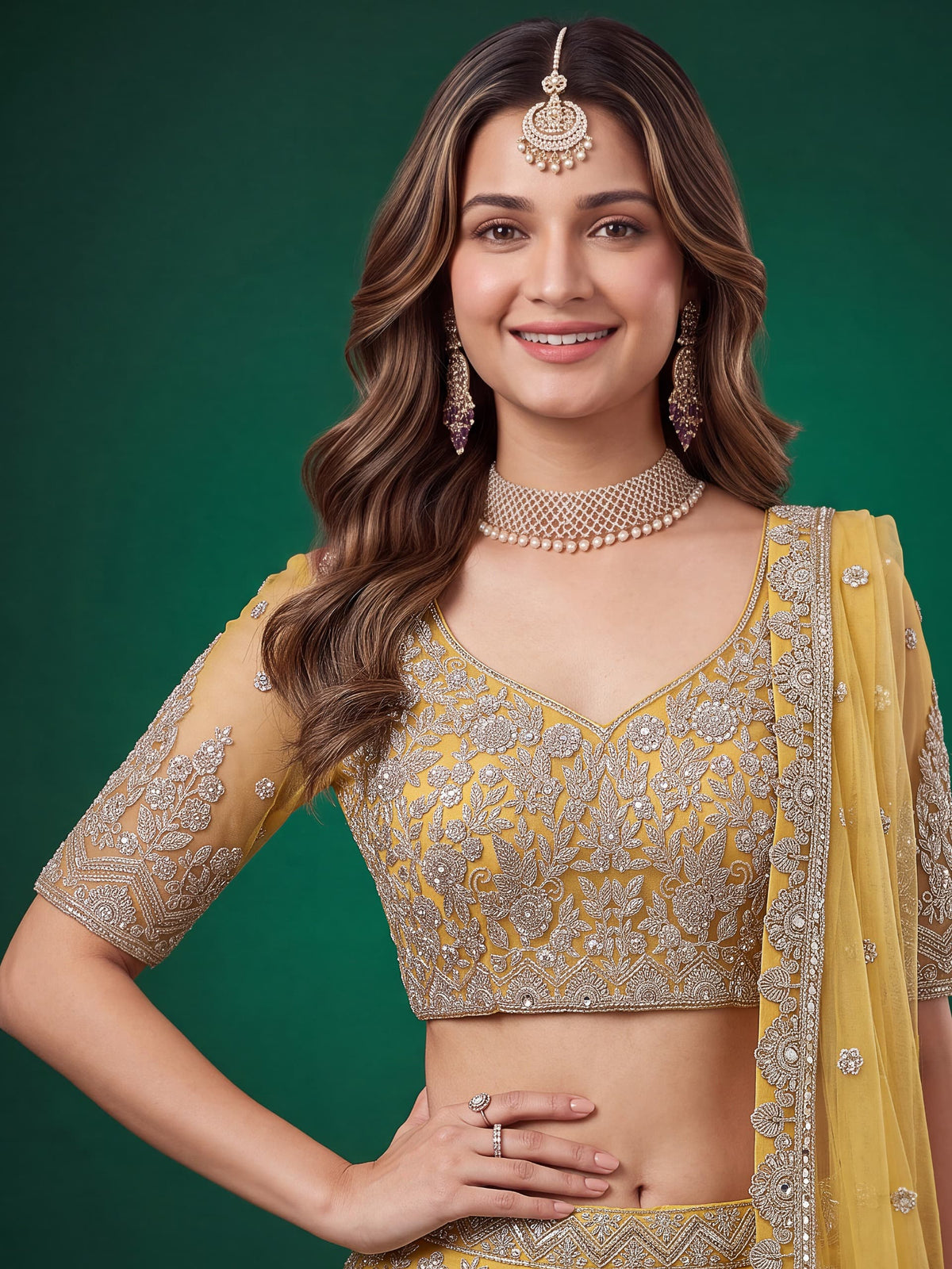 Regal Embroidered Lehenga Set – 6 Colors