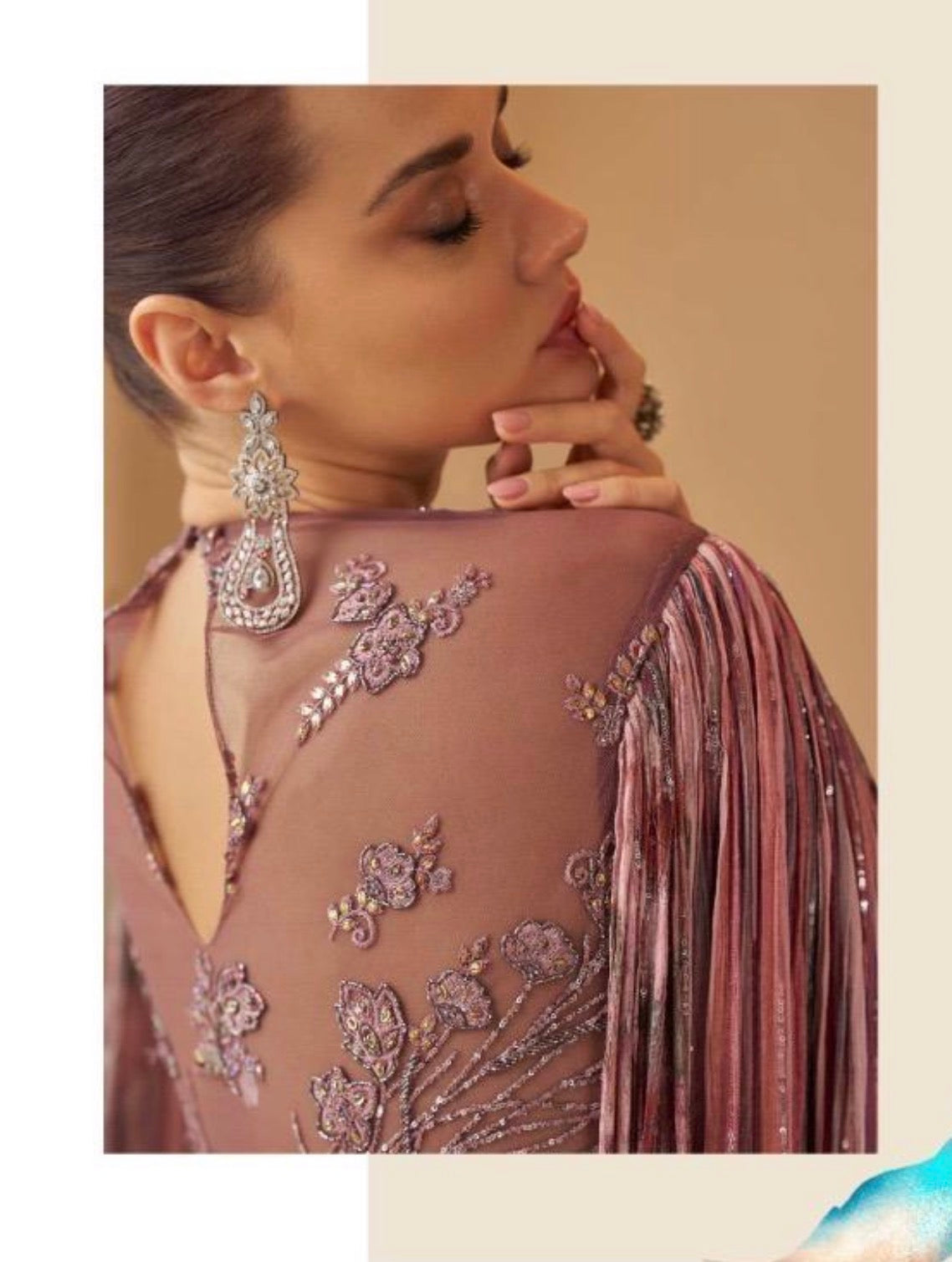 Premium Chinon Silk Embroidered Designer Gown with Can-Can ✨