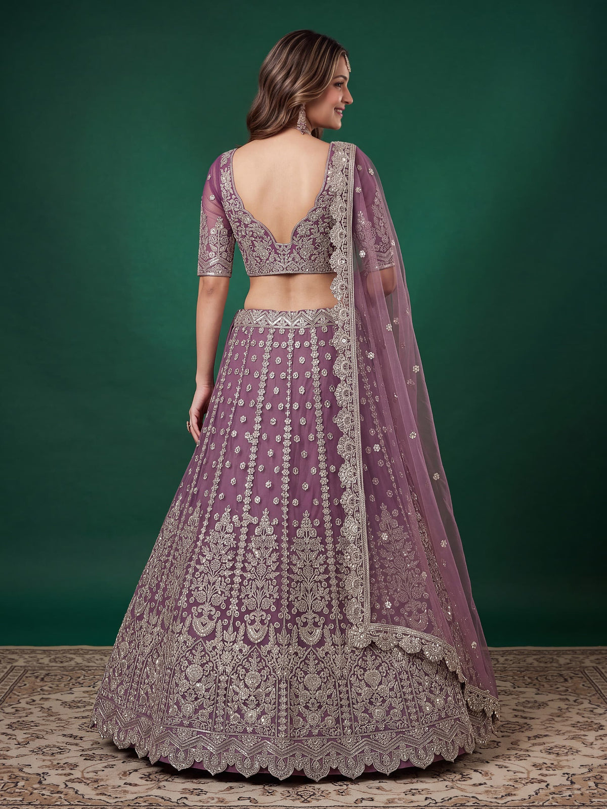 Regal Embroidered Lehenga Set – 6 Colors