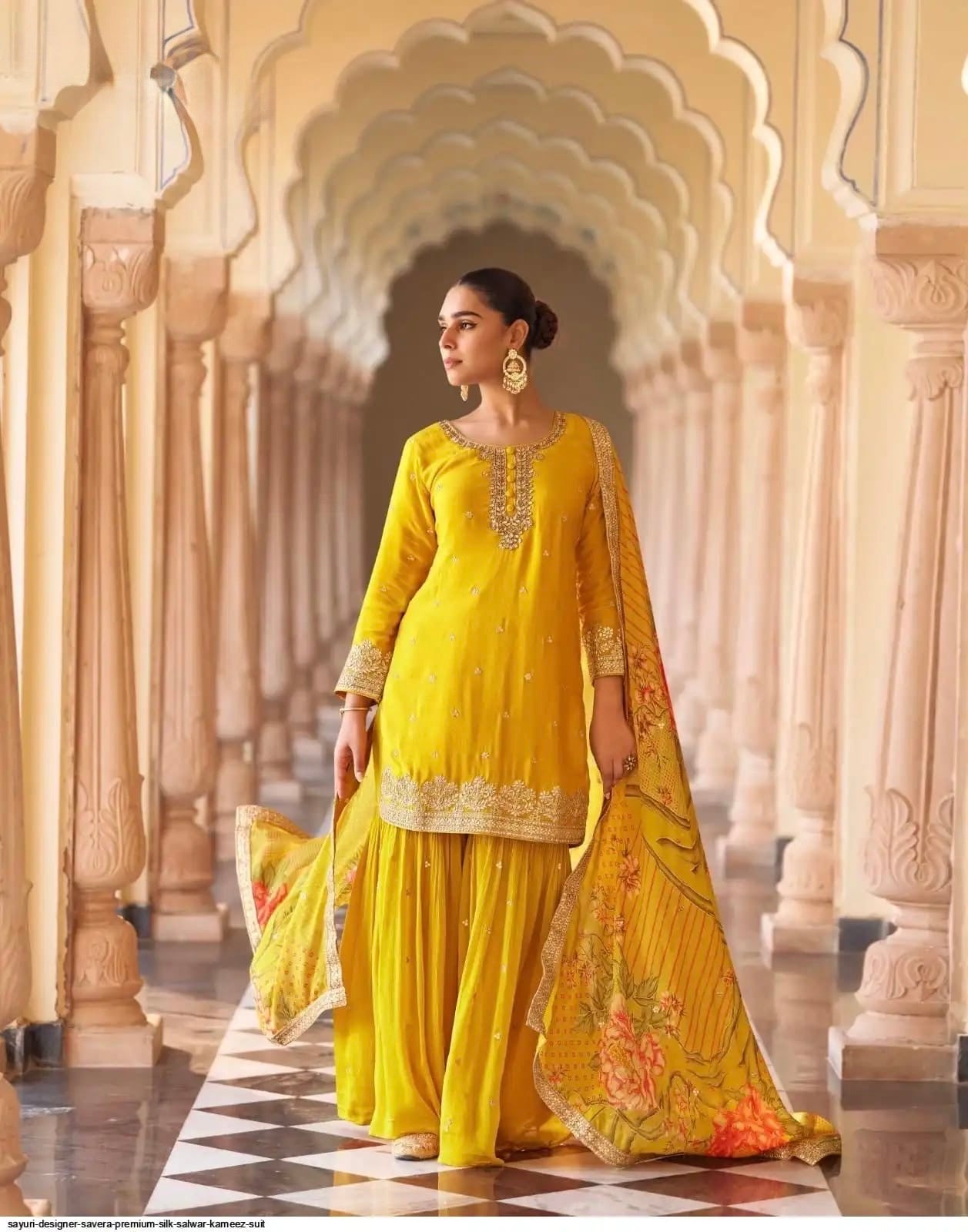 Yellow Silk Kurta Set for Haldi /Mehendi