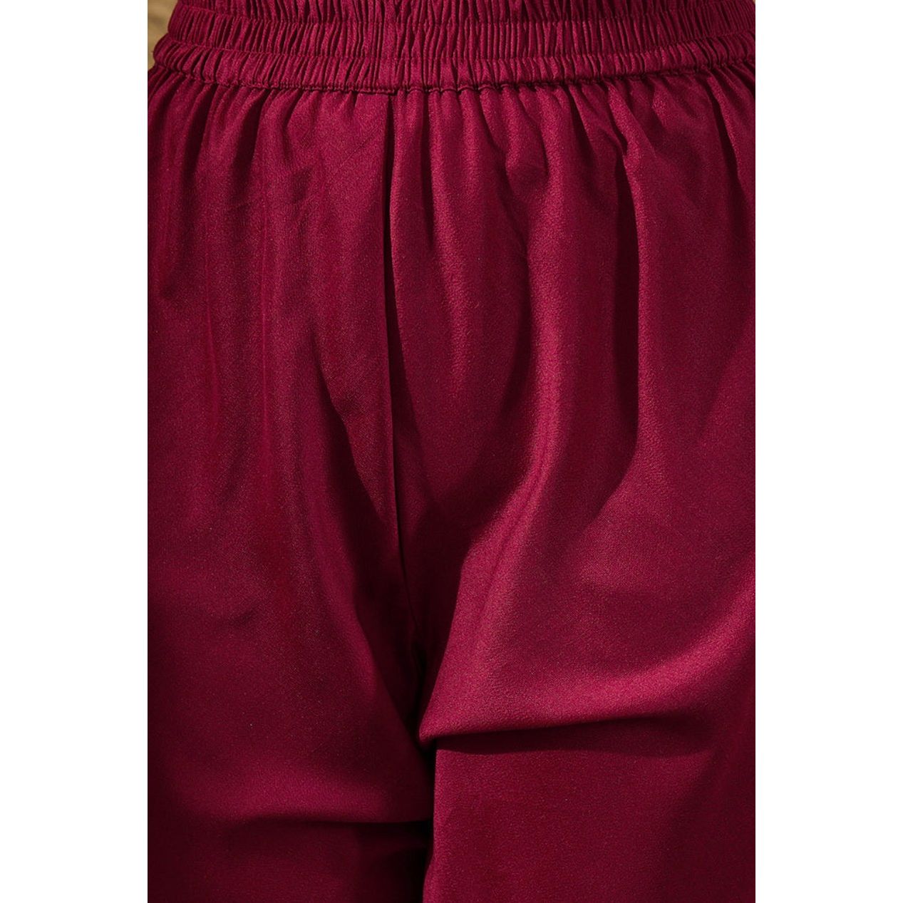 Maroon Silk Bandhani Embroidered Anarkali Kurta Set