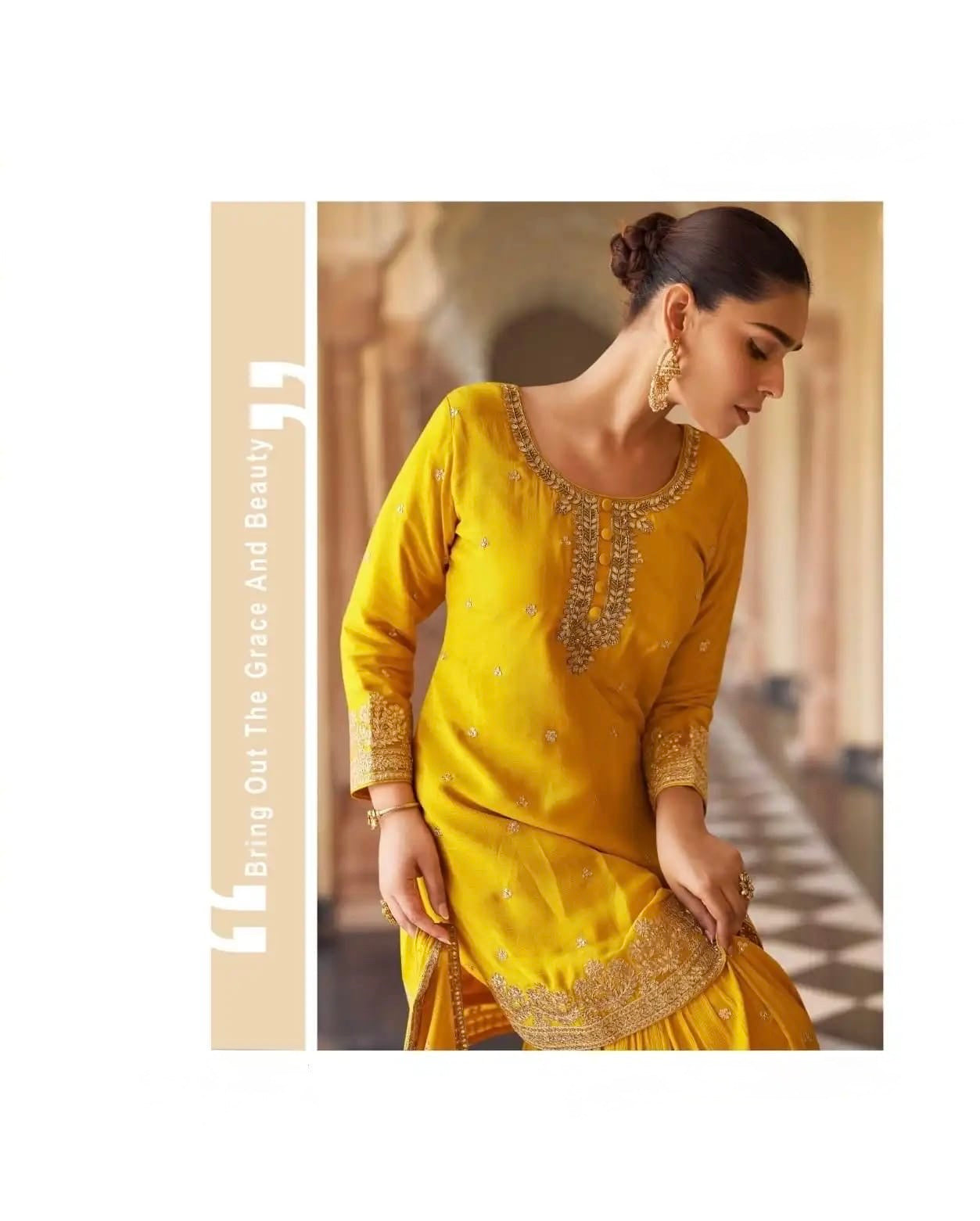 Yellow Silk Kurta Set for Haldi /Mehendi