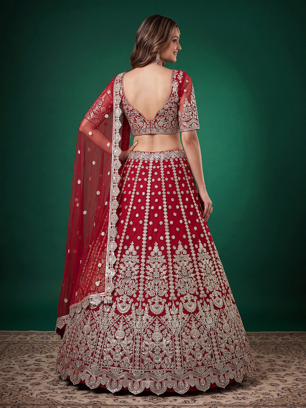Regal Embroidered Lehenga Set – 6 Colors