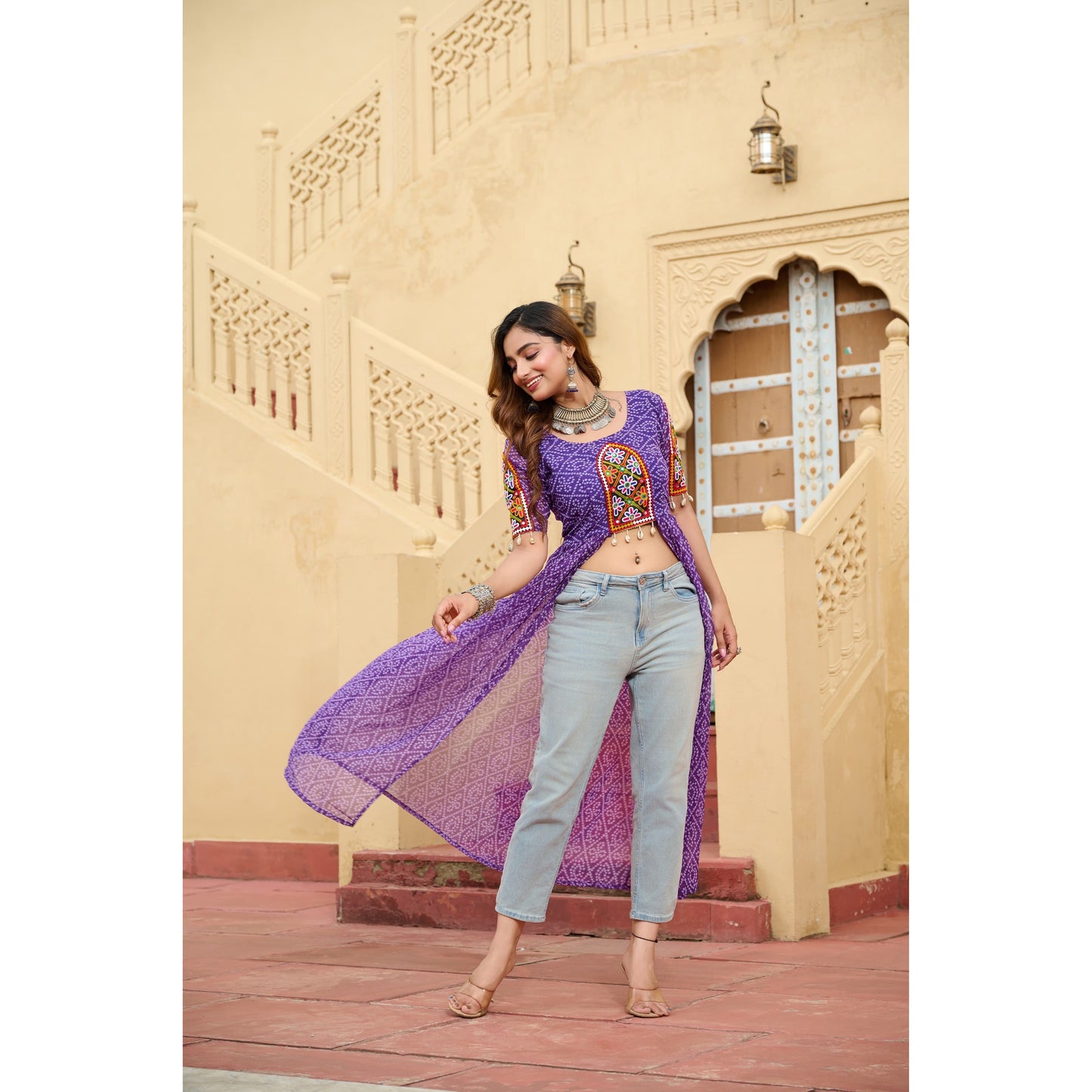 Front Open Long Kurti
