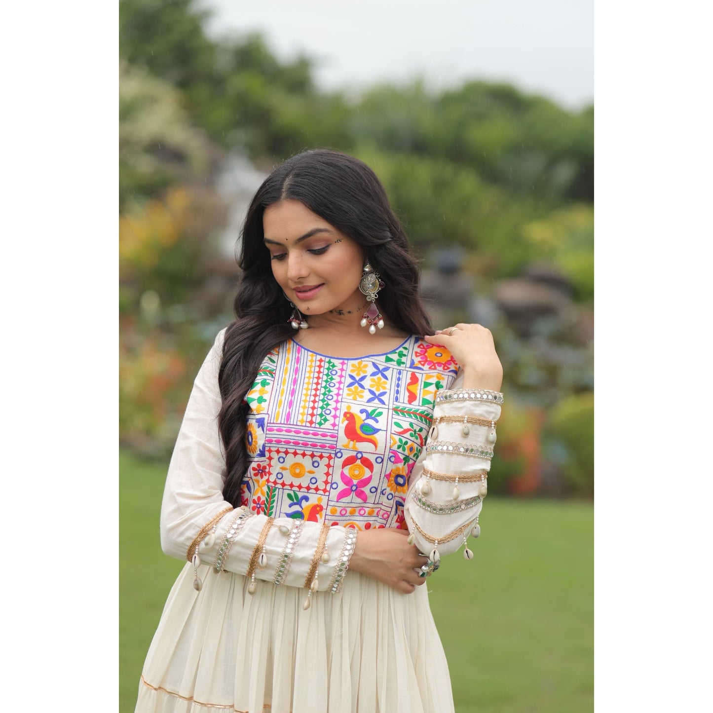 Navaratri Gown : White