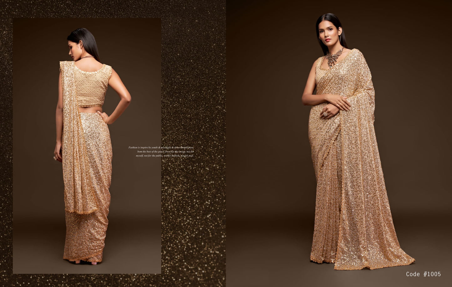All That Glitters Saree : Ready to wear