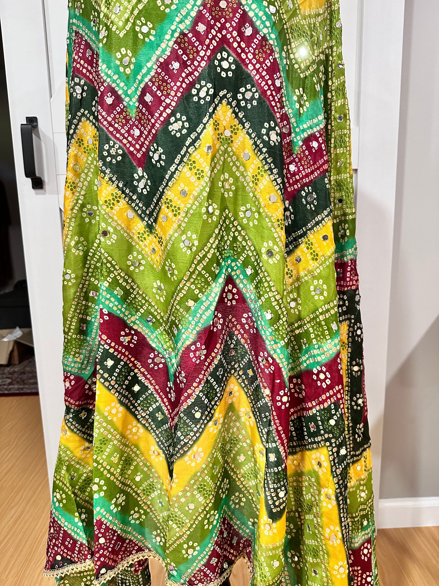 Phulkari Style Multicolor Heavy Dupatta