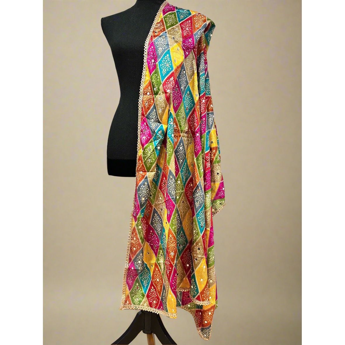 Phulkari Style Dupatta